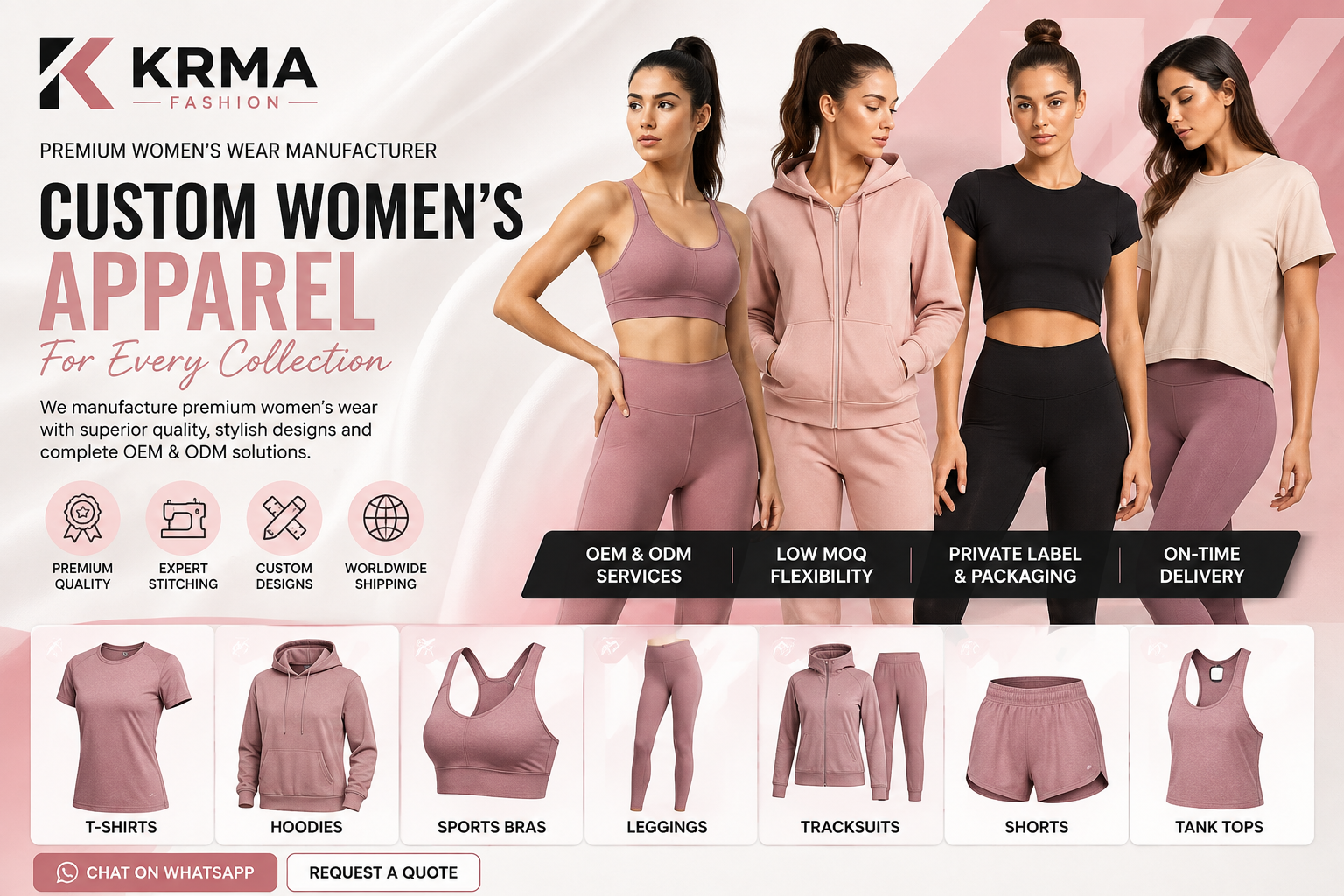 Custom Women's Apparel for Every Collection