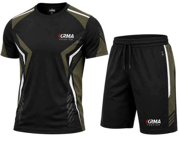 Men’s Sportswear T-Shirt Shorts Set