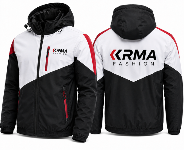 Premium Custom Color Block Hooded Jacket Manufacturer | KRMA Fashion