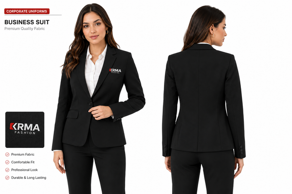 KRMA Fashion Women's Corporate Business Suit | Premium Office Blazer & Trouser Uniform | Custom Corporate Workwear