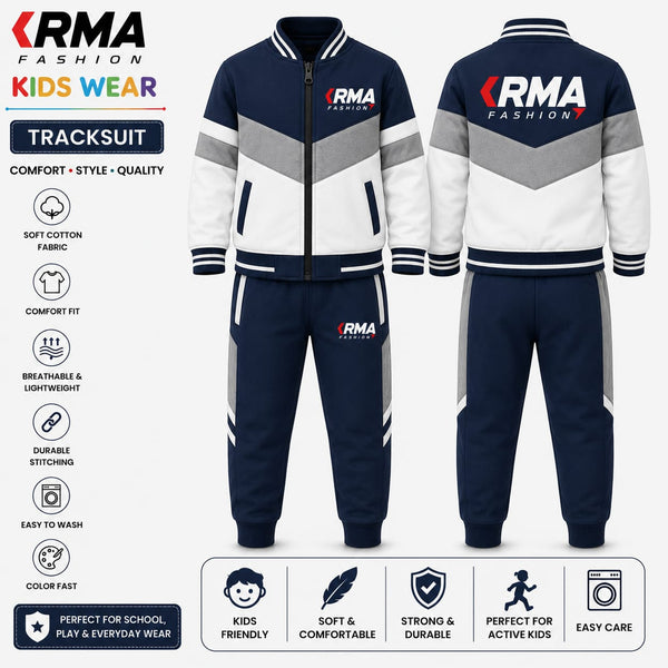 KRMA Fashion Kids Tracksuit – Premium Cotton Sportswear Set