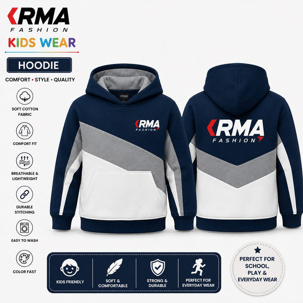 KRMA Fashion Kids Hoodie – Premium Cotton Pullover Hoodie