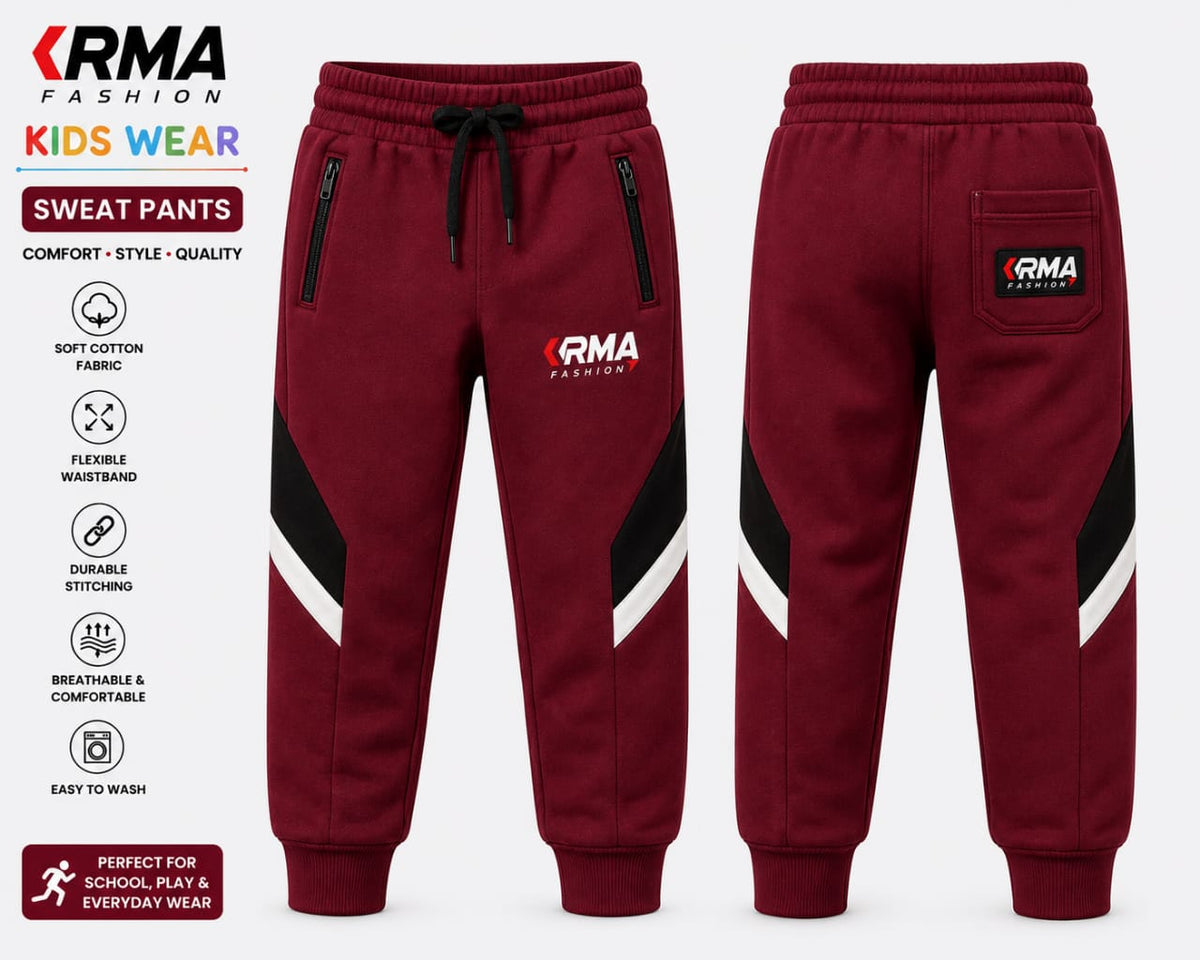 Custom Kids Sweat Pants Manufacturer | OEM & Private Label | KRMA Fashion