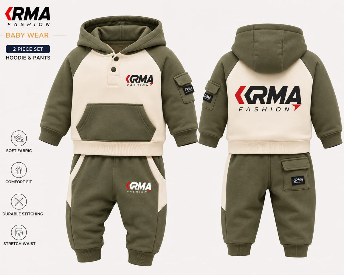 Custom Baby Hoodie &amp; Pants Set Manufacturer | OEM &amp; Private Label | KRMA Fashion