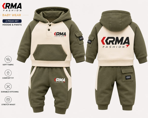 Custom Baby Hoodie &amp; Pants Set Manufacturer | OEM &amp; Private Label | KRMA Fashion