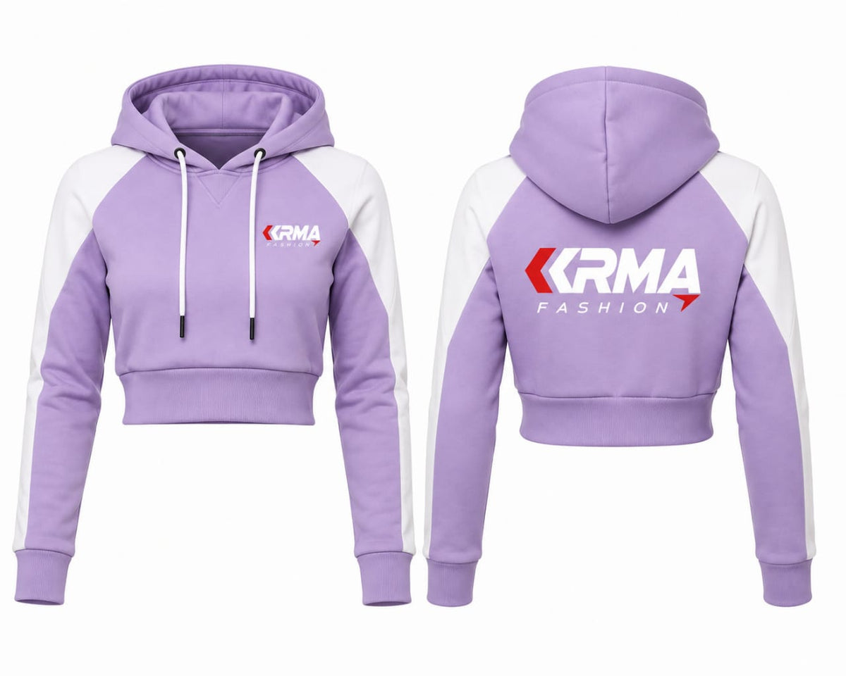 Custom Women's Crop Hoodie Manufacturer | OEM &amp; Private Label | KRMA Fashion