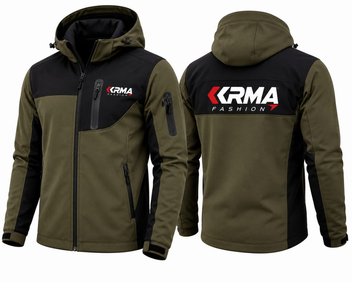 Custom Men's Softshell Hooded Jacket Manufacturer | OEM &amp; Private Label | KRMA Fashion