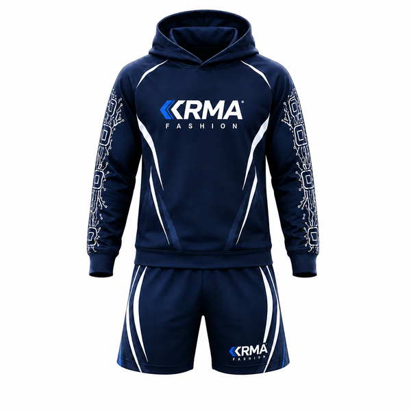 KRMA Fashion Custom Kids Sports Hoodie & Shorts Set | Performance Training Outfit