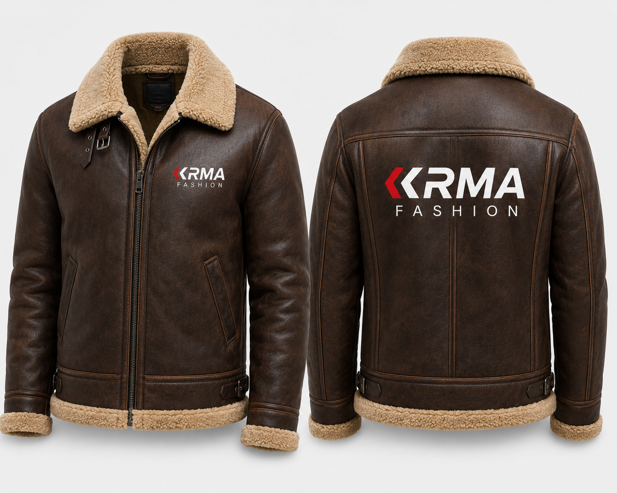 Premium Custom Shearling Leather Jacket Manufacturer | KRMA Fashion